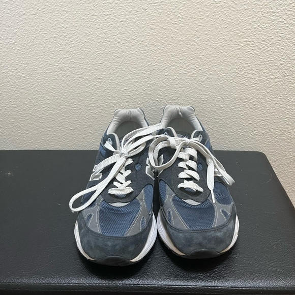 •NEW BALANCE• Mens 993 Heritage Air Force Navy Blue Grey Made In USA SIZE 9.5 4E - Picture 4 of 13